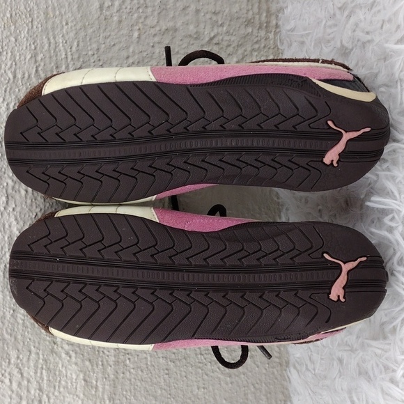 Puma Growth Control System Brown Pink Suede Round Toe Low Top Lace Up Sneakers - Picture 7 of 16